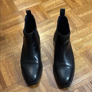Cole Haan Black Leather Boots Wagner Grand Chelsea